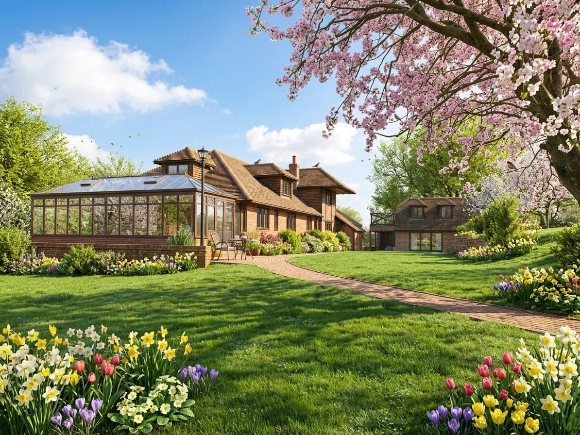 Barnfield main residence spring render