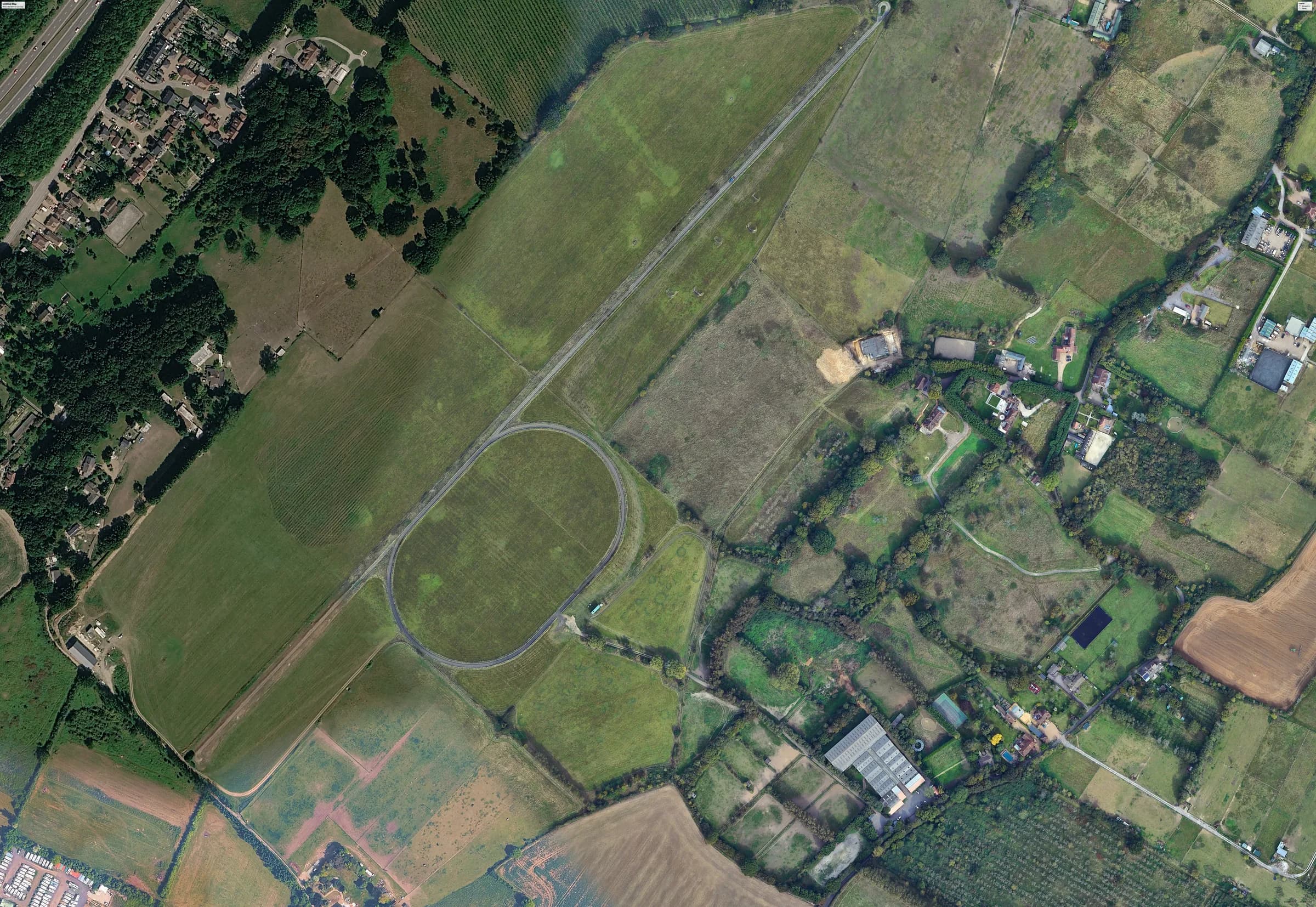Aerial satellite map of Eyehorn Estate showing all property locations