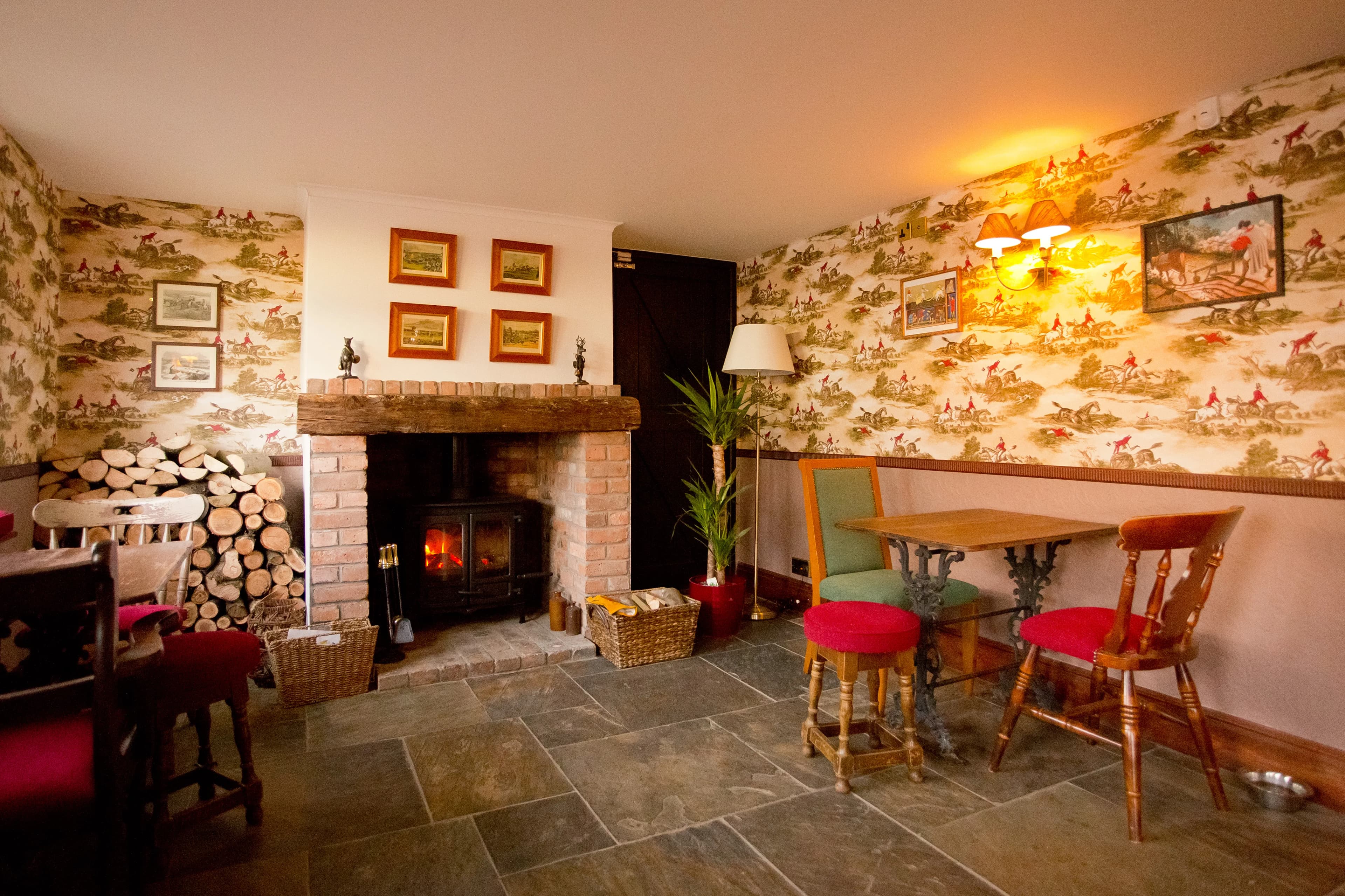 The Plough & Harrow dining room