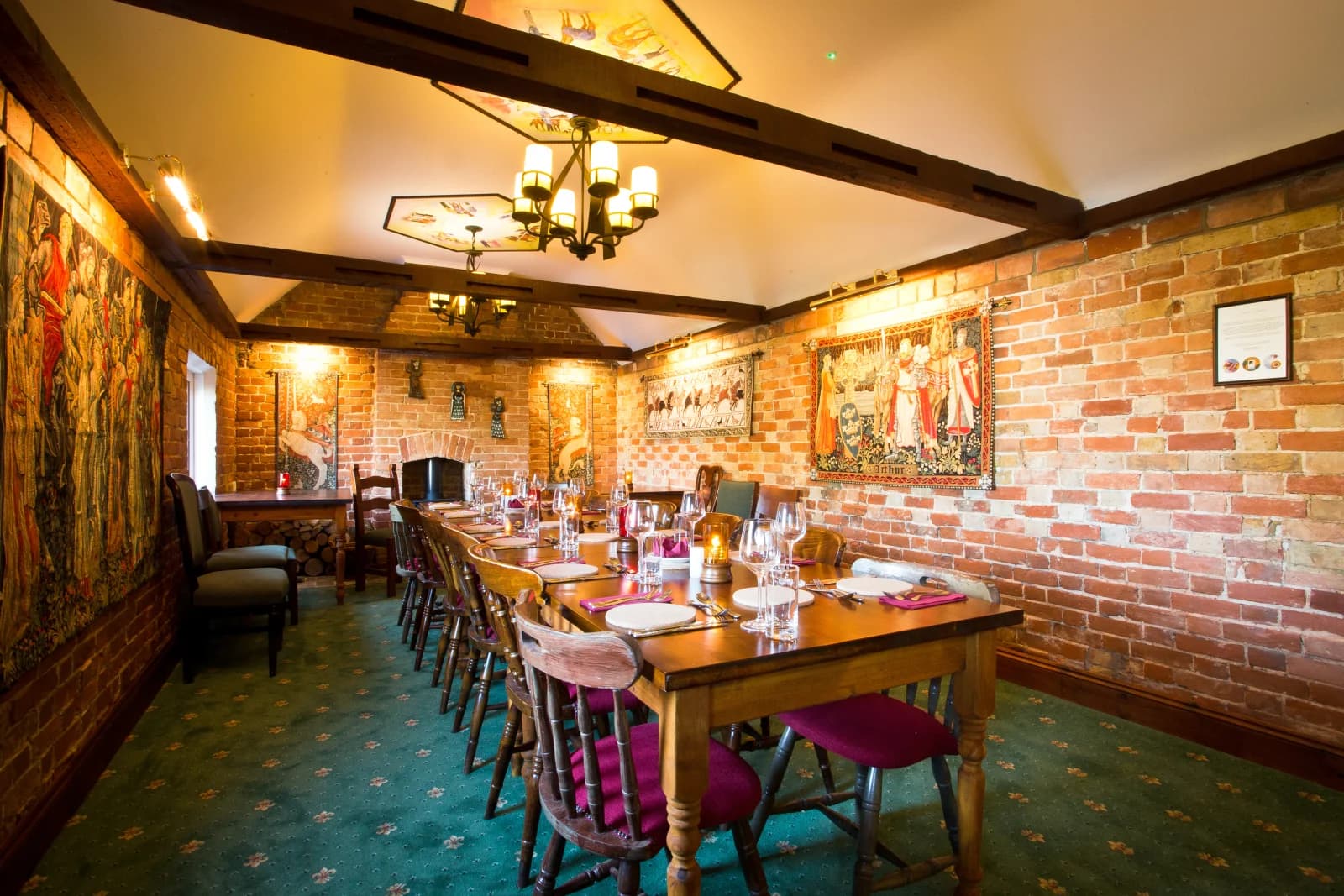 The Plough & Harrow private dining room